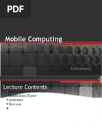 Mobile Computing: Activities