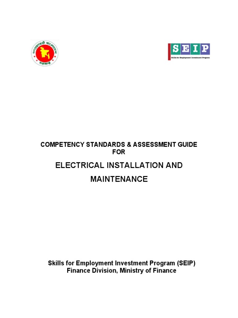 Competency Standard and Assessment Guide of Electrical Installation and