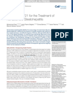 Targeting FGF21 For The Treatment of Nonalcoholic Steatohepatitis