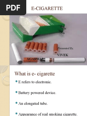 E-Cigarette Overview and Market Insights
