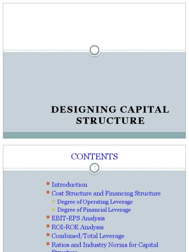 Capital Structure and Leverage Analysis | PDF | Capital Structure ...