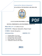 Conflictividad social minera en el Perú