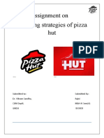 Assignment On Branding Strategies of Pizza Hut