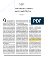 A Constituição Do Saber Sociológico 1.1