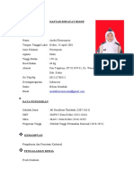 Daftar Riwayat Hidup Anida