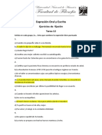 Expresión Oral y Escrita Ejercicios de Puntuación