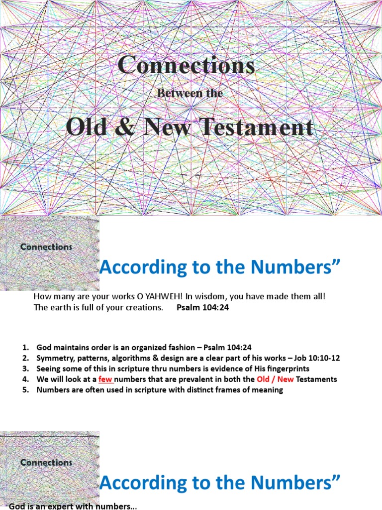 Connections Between Numbers in the Old & New Testament | PDF | Jesus ...