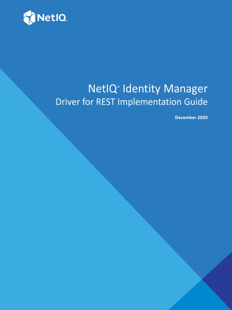 Netiq Identity Manager: Driver For Rest Implementation Guide | PDF ...