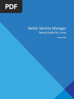 Netiq Identity Manager: Setup Guide For Linux