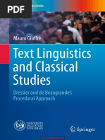 Text Linguistics and Classical Studies - Facebook Com LinguaLIB