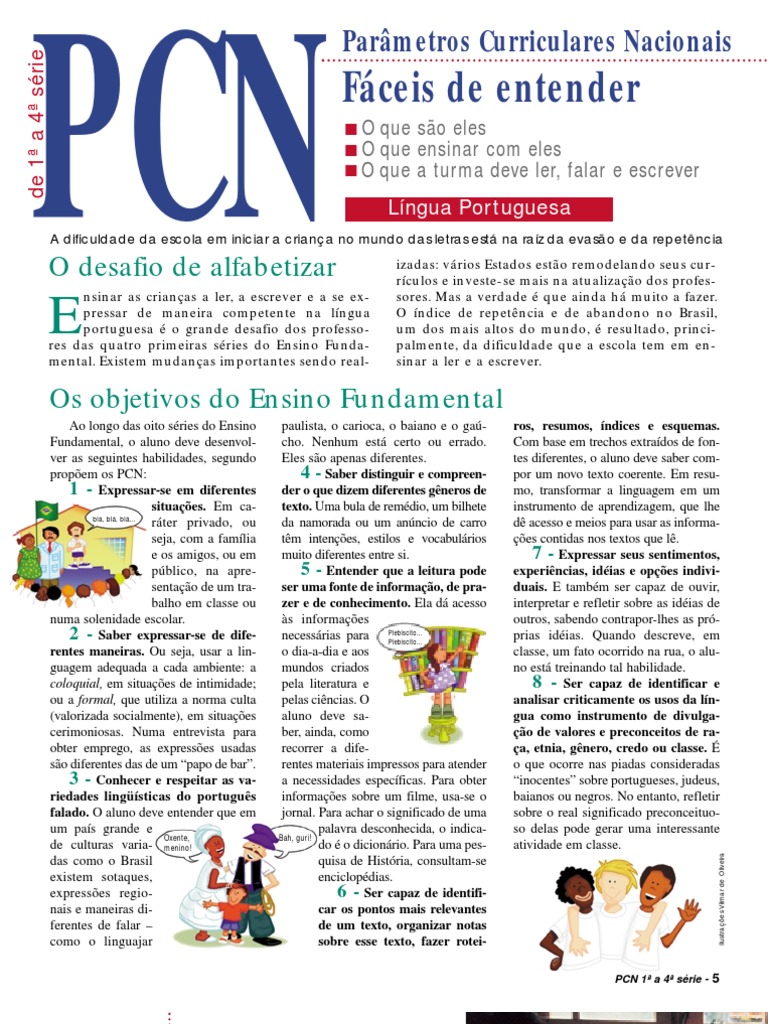 PCN-Língua Portuguesa-EnsinoFundamental | PDF | Alfabetização | Bibliotecas