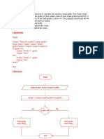 PseudoCode and FlowChart Examples