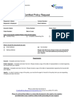 Citizens - Certified Policy Request Form