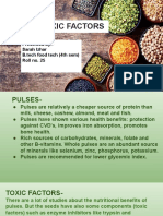 Pulses: Toxic Factors: Presented By:-Sarah Izhar B.tech Food Tech (4th Sem) Roll No. 25