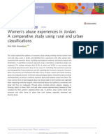 Women's Abuse Experiences in Jordan: A Comparative Study Using Rural and Urban Classifications