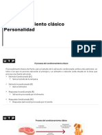 Semana 12 - Condicionamiento Clásico