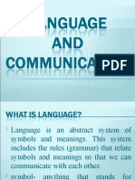 Language and Communication