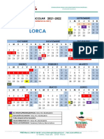Calendario curso 2021-2022 LORCA