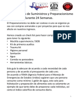 Lista de Compra de Suministros y Preparacionismo Durante 24 Semanas.