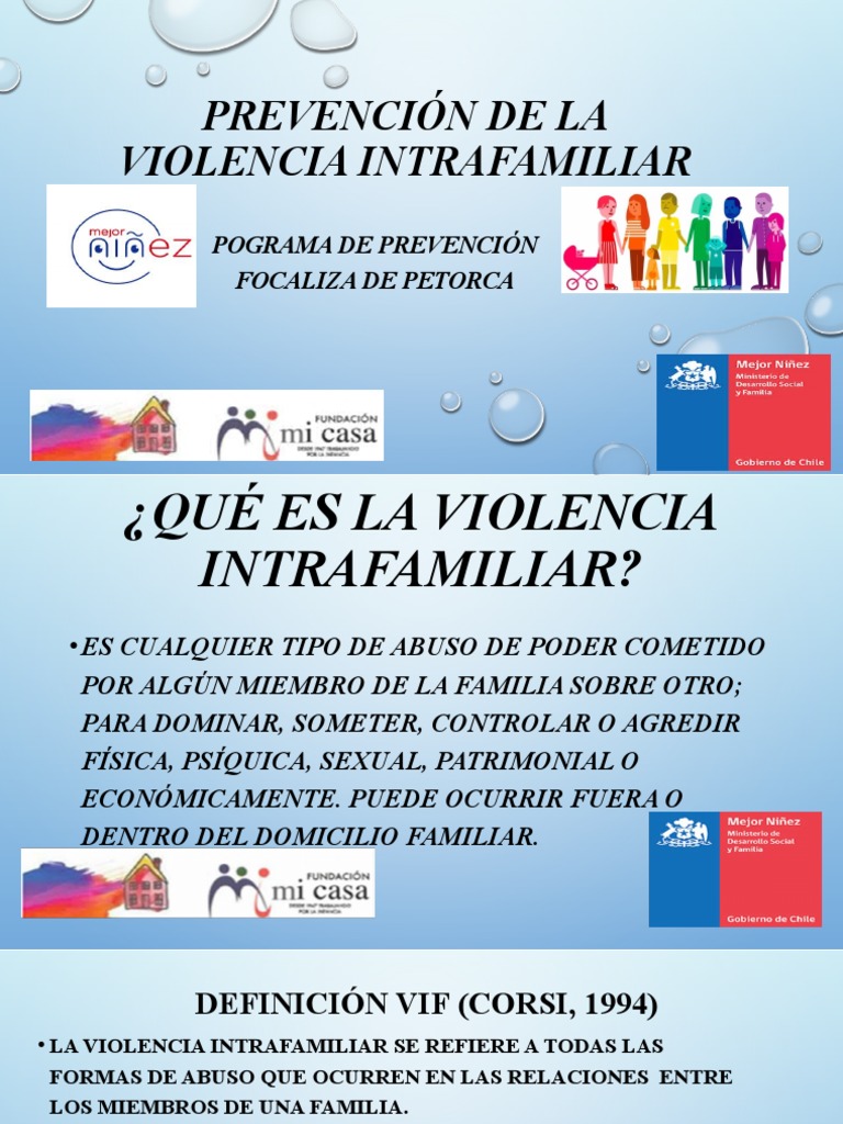 Prevención de la Violencia Intrafamiliar | PDF | La violencia contra ...