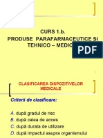 Curs 1.b Clasificare Dispoz - Medicale Caracterizare Marcare Notiuni Materiovigilenta