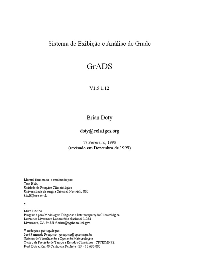 Manual Grads | PDF | Dados | Dimensão