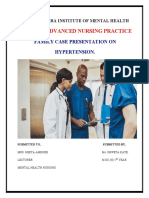 Subject: Advanced Nursing Practice: Family Case Presentation On Hypertension