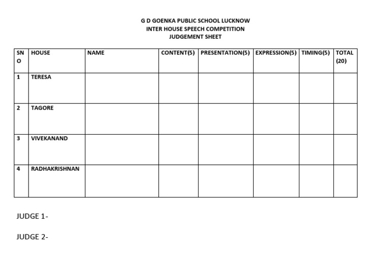 Judgement Sheet | PDF