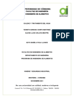 Calidad del agua en la industria alimentaria