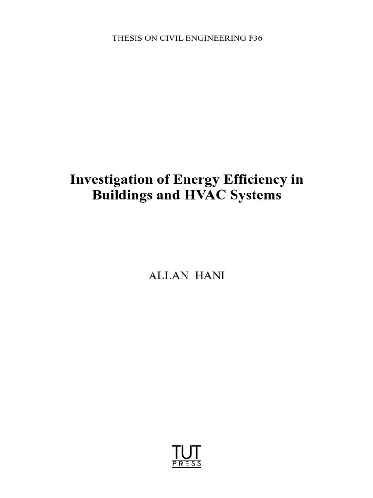 Investigation of Energy Efficiency in Buildings and HVAC Systems | PDF ...