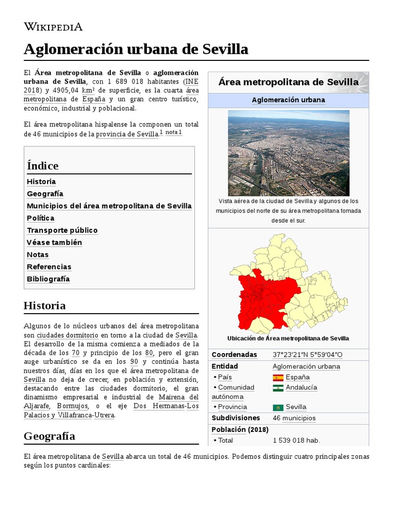 Aglomeración Urbana de Sevilla-1 | PDF | Sevilla