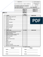 Reg-Pro-Ssoma-004 Check List de Mezcladora de Concreto