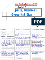 Enterprise, Business Growth & Size: Unit # 1: Understanding Business Activity