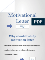 BusinessWriting Motivational Letter
