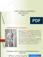 Ancient Greek Philosophy Milestones