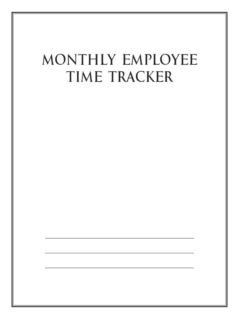 Monthly Employee Time Tracker | PDF | Overtime | Welfare State