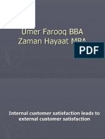 Internal Customer Satisfaction Leads To External Customer Satisfaction