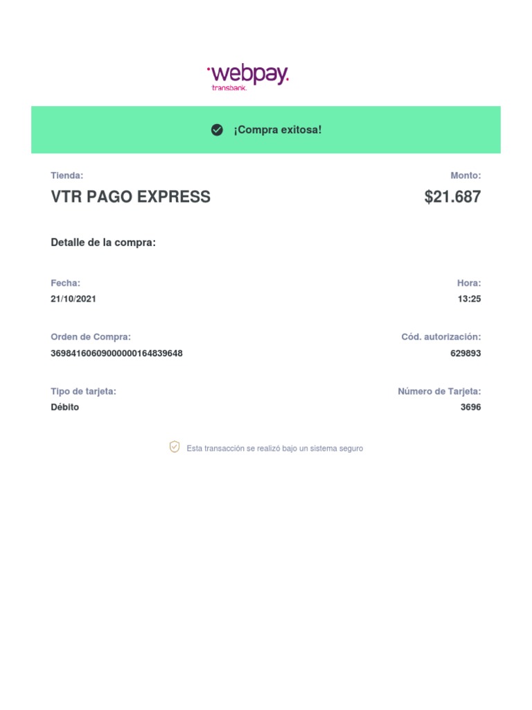 VTR Pago Express 21.687 Exitosa! PDF