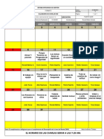 Calendario de Charlas Hse Agosto