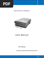 User Manual: Band Selective Repeate