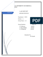 Lab Report: National Universuty of Science & Technoogy