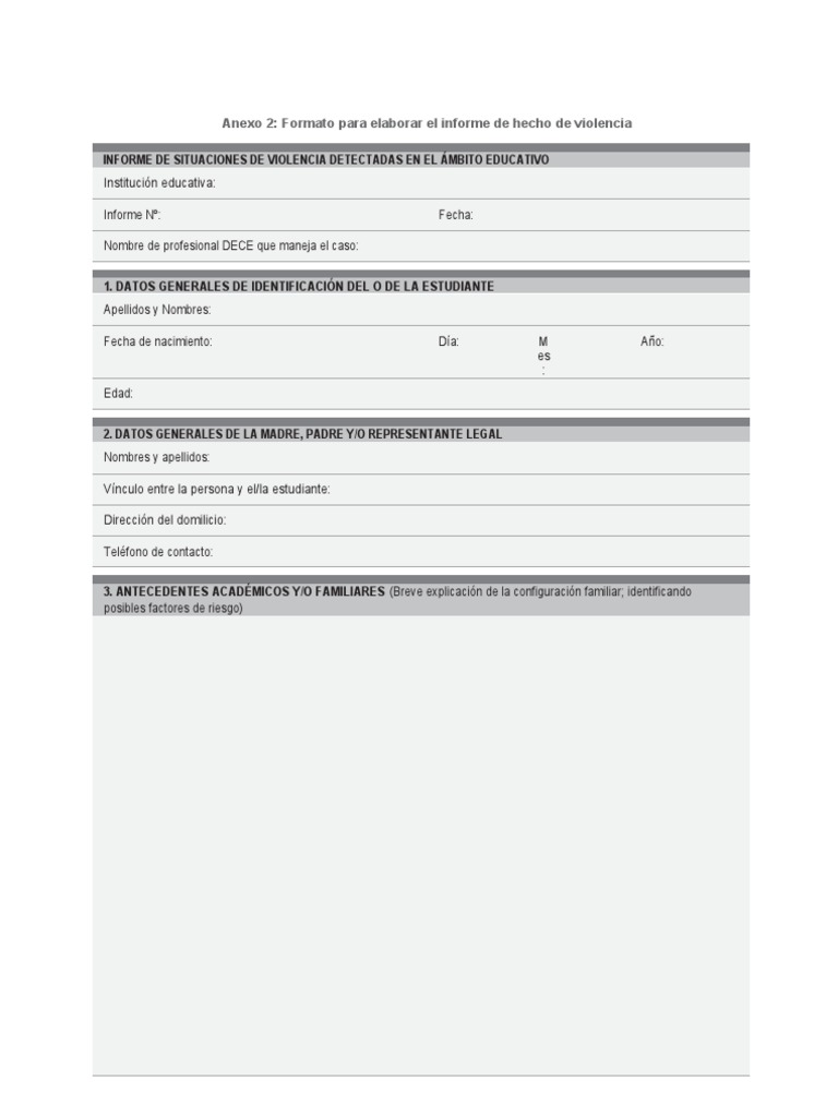 Informe de Violencia de Género Educativa | PDF | Violencia | Acoso sexual