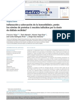 Inflamación y Adecuación de La Hemodiálisis. Están Los Niveles de Proteína C Reactiva Influidos Por La Dosis de Diálisis Recibida