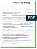 Worksheet - Community Oriented Policing - Fillable