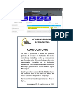 Convocatoria: Gobierno Regional de Moquegua