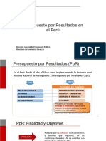 Presupuesto por Resultados en el Perú: Enfoque, Instrumentos y Avances