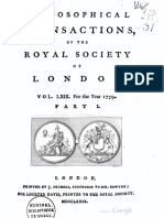 Royal Society Philosophical Transactions Summary