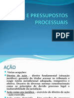 4 AÇÃO E PRESSUPOSTOS PROCESSUAIS 2019.1