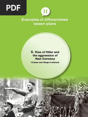 Examples of differentiated lesson plans_Rise of hitler and the aggression of Nazi Germany