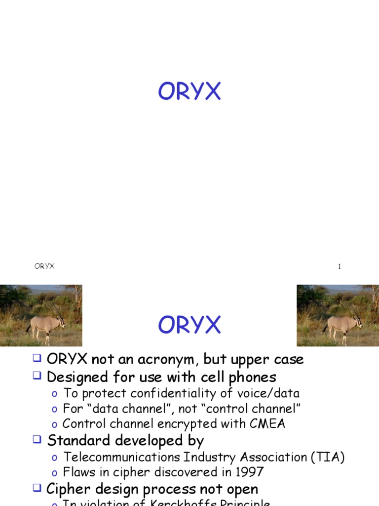 ORYX Stream Cipher Vulnerabilities | PDF | Encryption | Crime Prevention